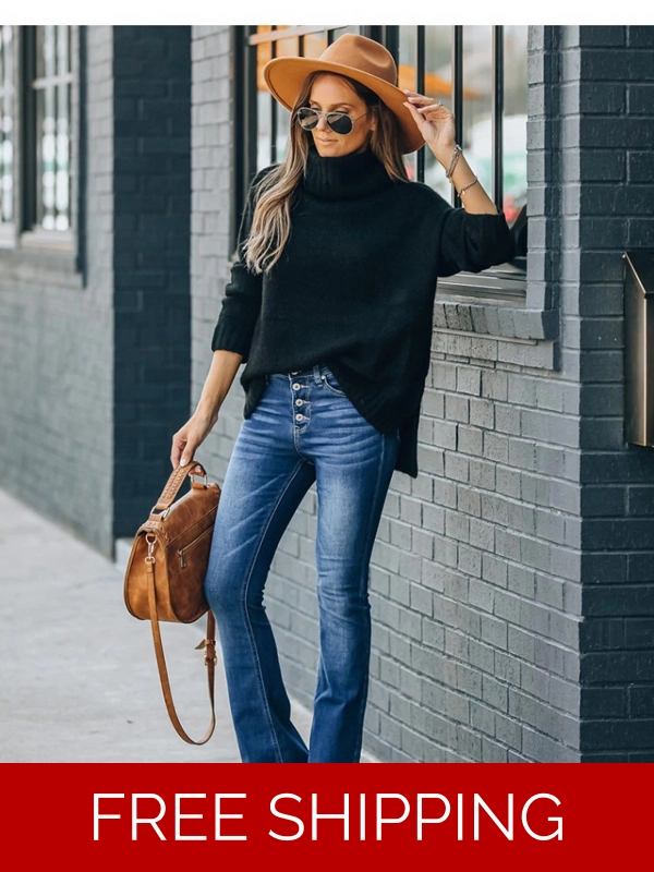 Fashion High Waist Women Denim Pants